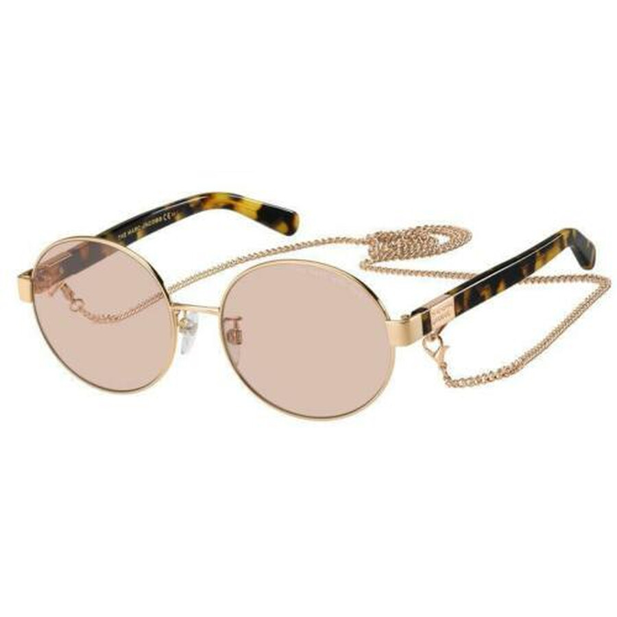 Marc Jacobs Pink Round Ladies Sunglasses MARC 497/G/S 0013/U1 56