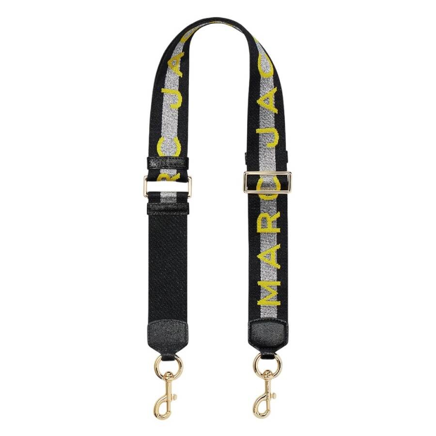 Marc Jacobs Silver Multi Webbing Bag Strap In Silver