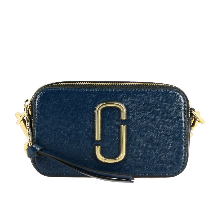 Marc Jacobs Snapshot Small Camera Bag- Blue Sea Multi In Blue