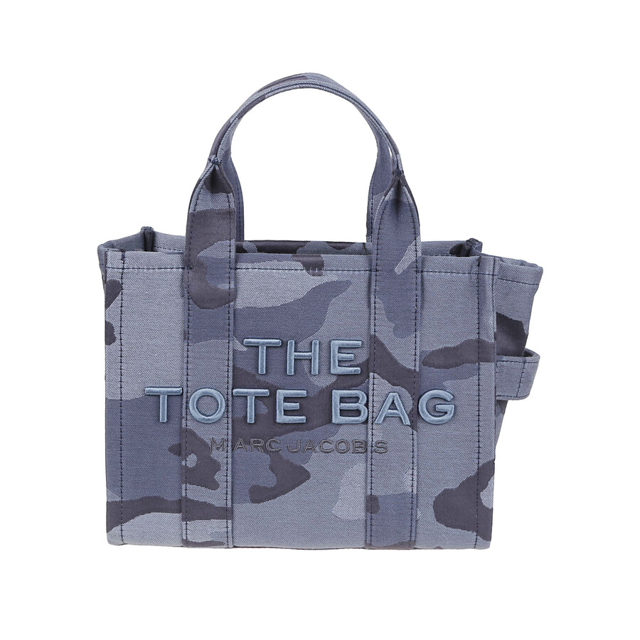 Marc Jacobs Camouflage Tote Bag Detachable Strap In Blue