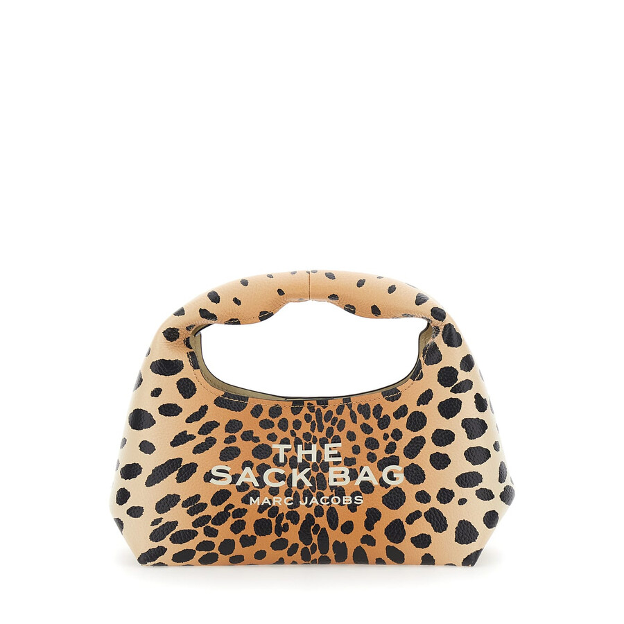 Marc Jacobs The Cheetah Mini Sack Bag In Orange