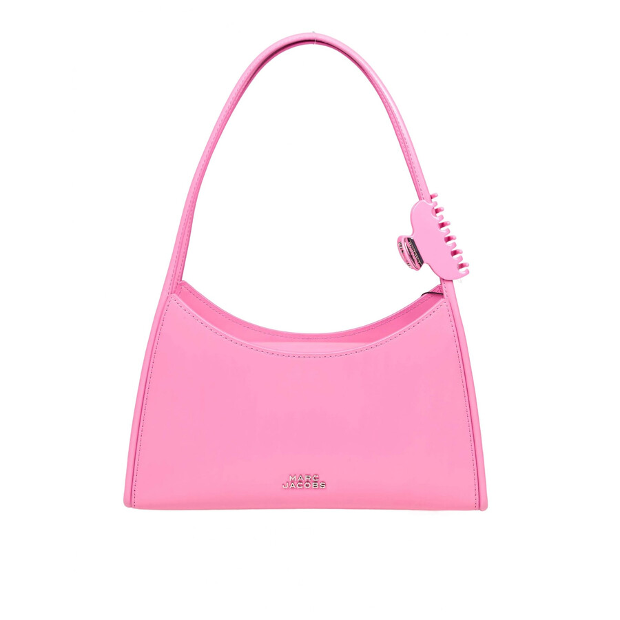 Marc Jacobs The Claw Clip Shoulder Bag In Brushed Leather Color Pink In Pink
