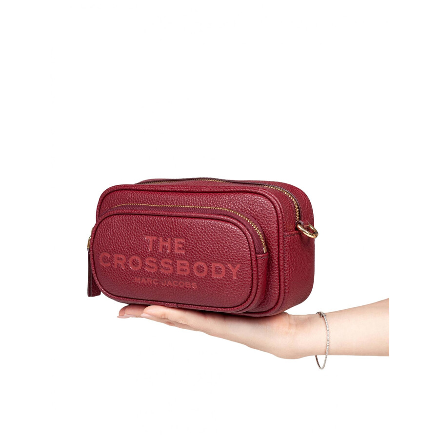 Marc Jacobs The Crossbody Shoulder Bag In Bordeaux Leather In Red