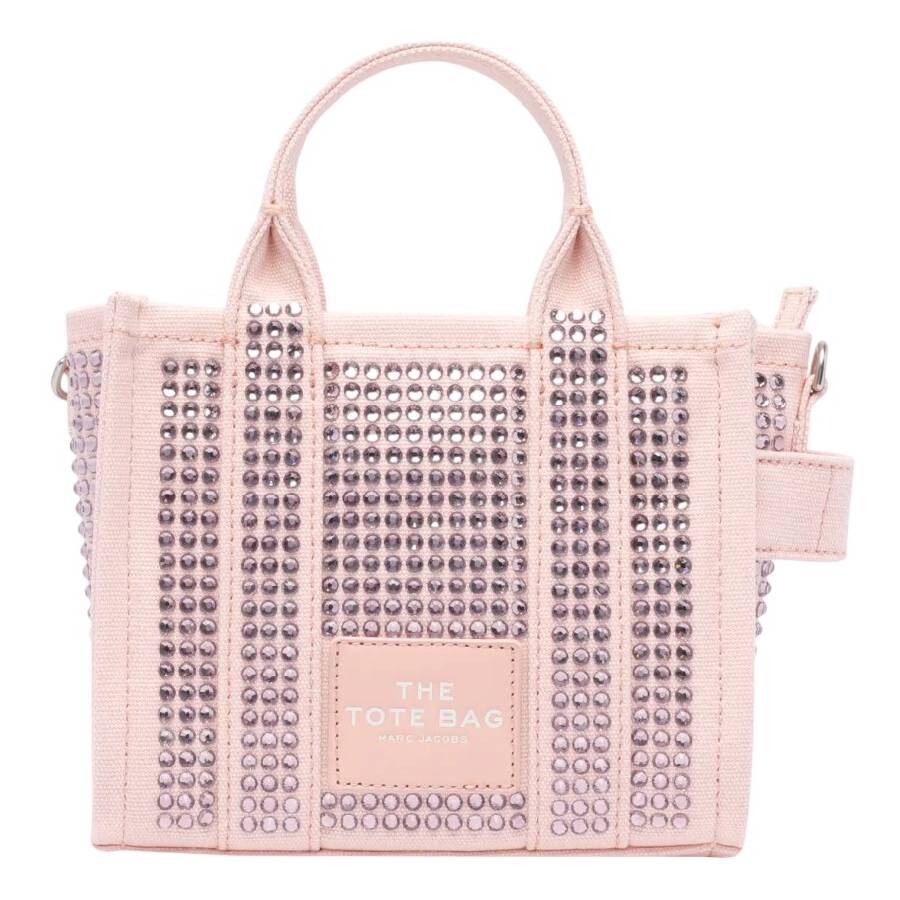 Marc Jacobs The Crystal Canvas Crossbody Tote Bag In Pink