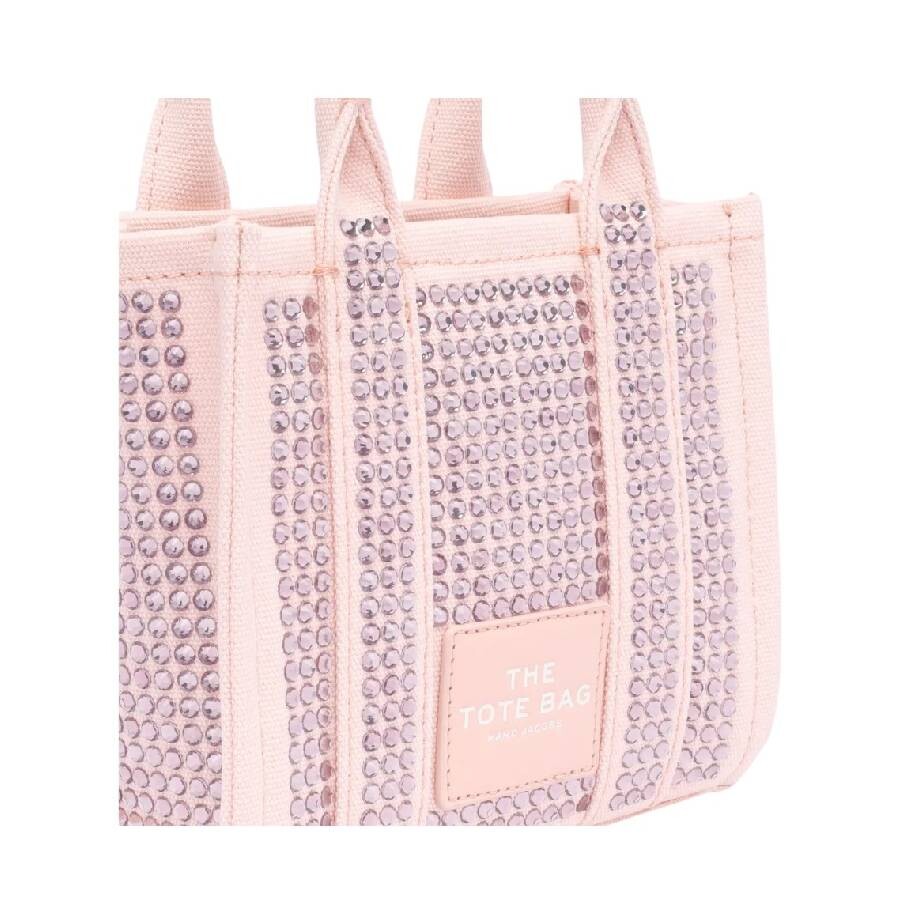 Marc Jacobs The Crystal Canvas Crossbody Tote Bag In Pink