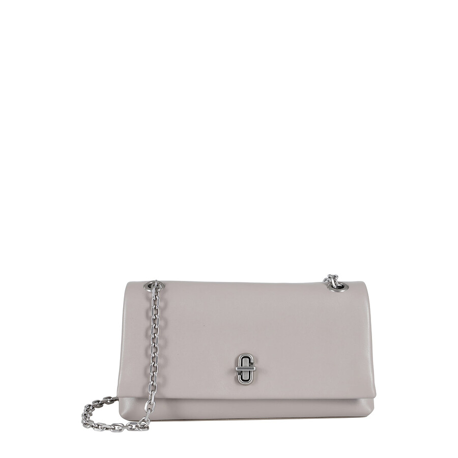 Marc Jacobs The Dual Wallet In Grey Leather