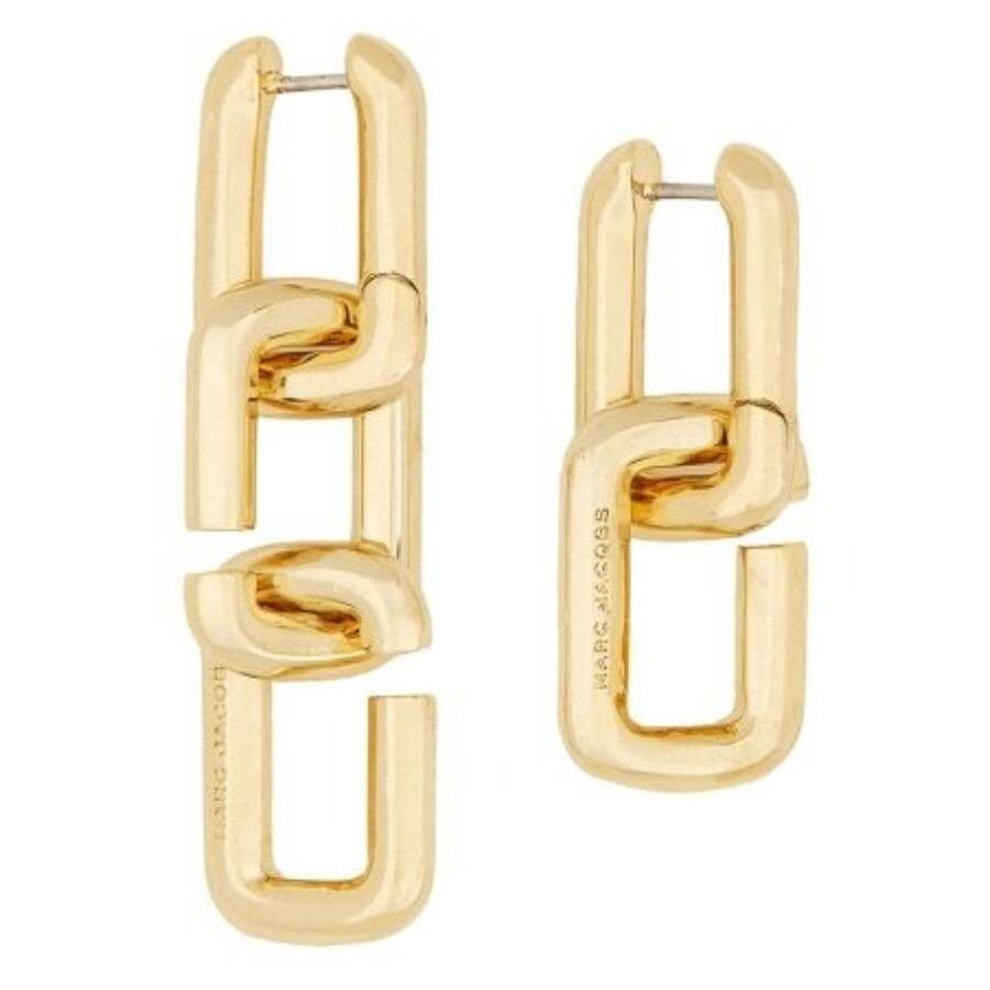 Marc Jacobs The J Marc Chain Link Asymmetrical Earrings In Gold In Gold