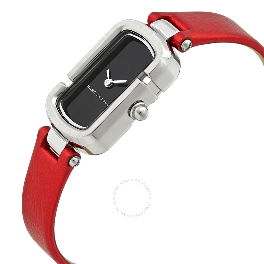 Marc Jacobs The Jacob Ladies Metallic Red Leather Ladies Watch MJ1499 Jacobs Marc Jacobs