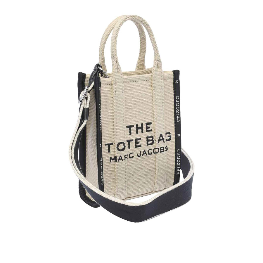 Marc Jacobs The Jacquard Mini Phone Tote Bag In Beige In Neutral