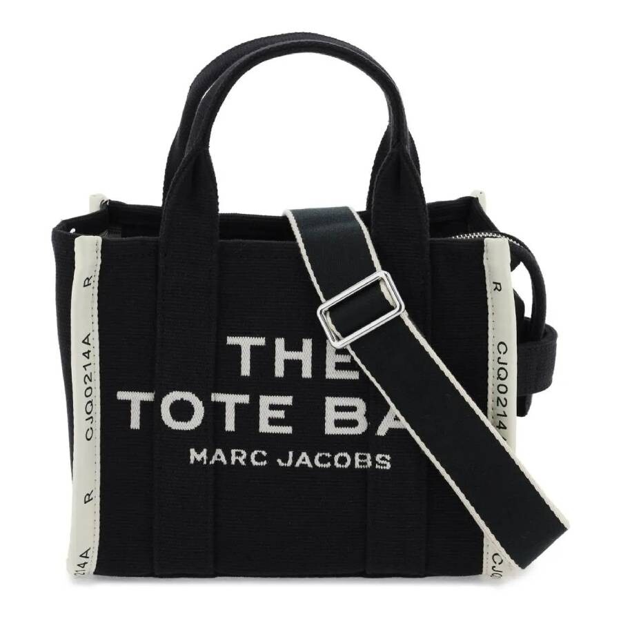 Marc Jacobs The Tote Bag Small Cotton Tote In Black