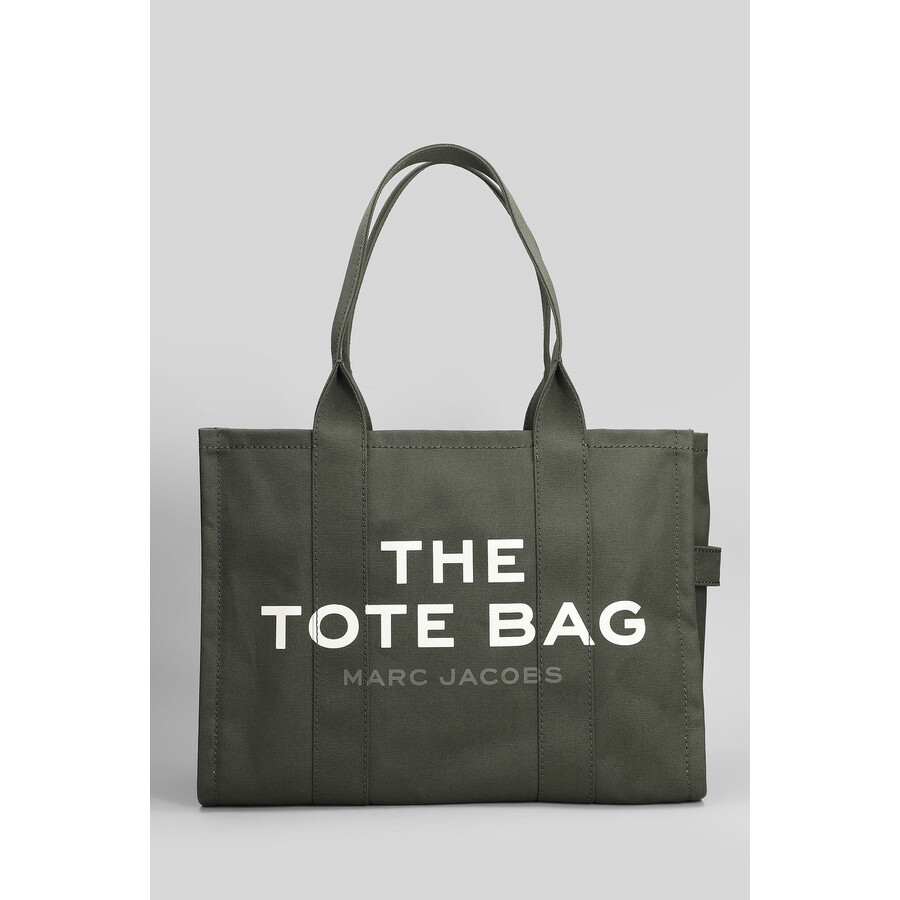 Marc Jacobs The Large Tote Tote In Green Cotton