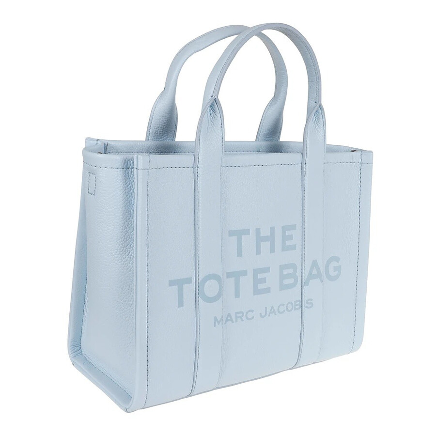 Marc Jacobs The Leather Medium Tote Bag In Blue