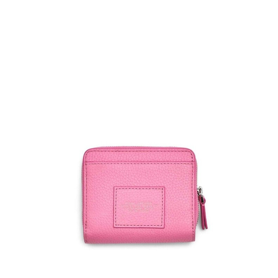 Marc Jacobs The Leather Mini Compact Wallet In Pink