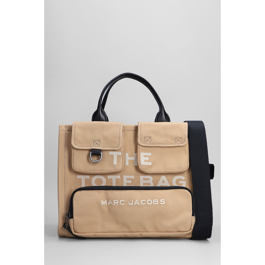 Marc Jacobs The Medium Tote Tote In Camel Cotton In Yellow