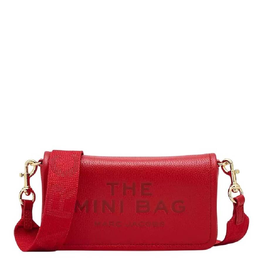 Marc Jacobs The Mini Leather Crossbody Bag In Red