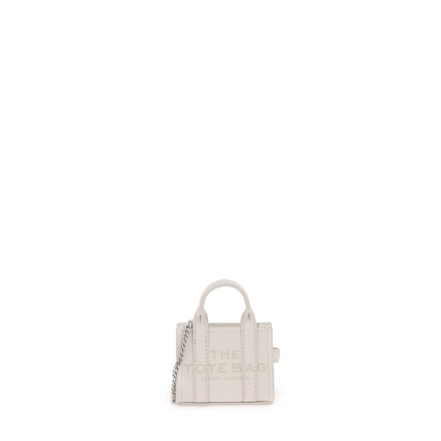 Marc Jacobs The Nano Tote Bag Charm In Neutral