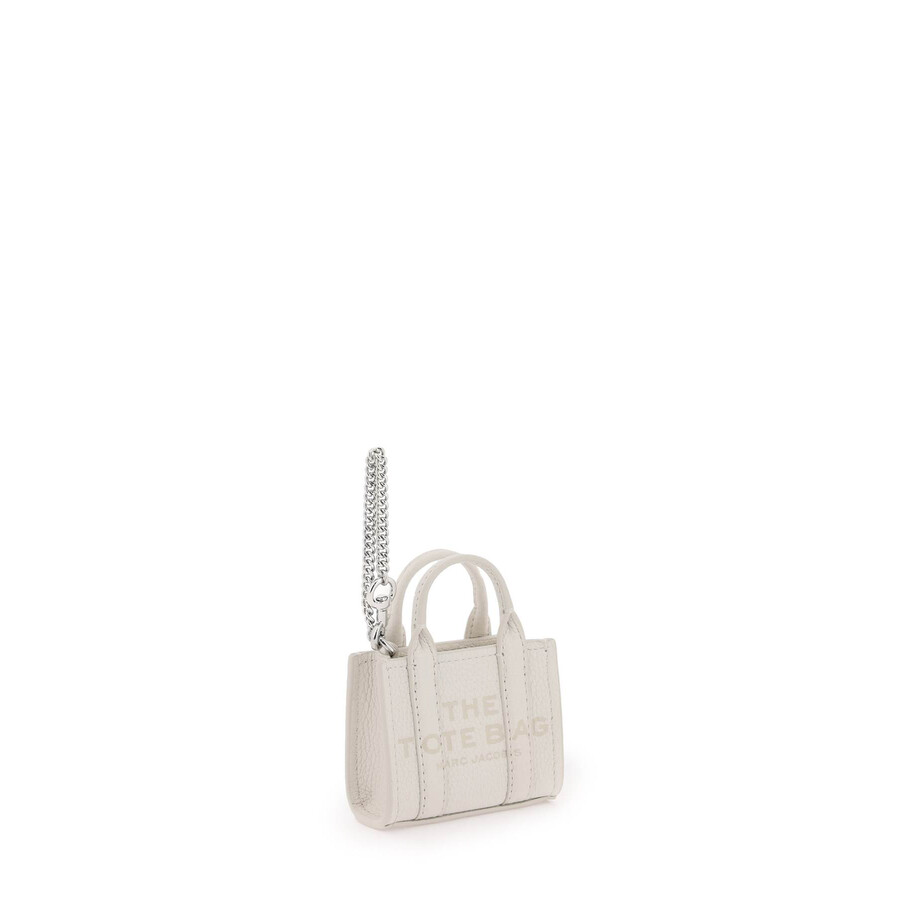Marc Jacobs The Nano Tote Bag Charm In Neutral
