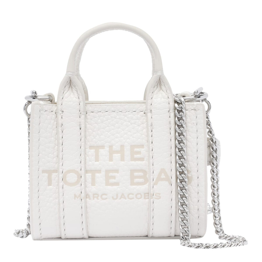 Marc Jacobs The Nano Charm Tote Leather Crossbody Bag In Cotton
