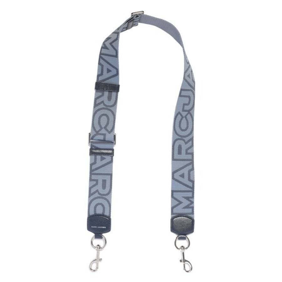Marc Jacobs The Outline Logo Bag Strap In Gray