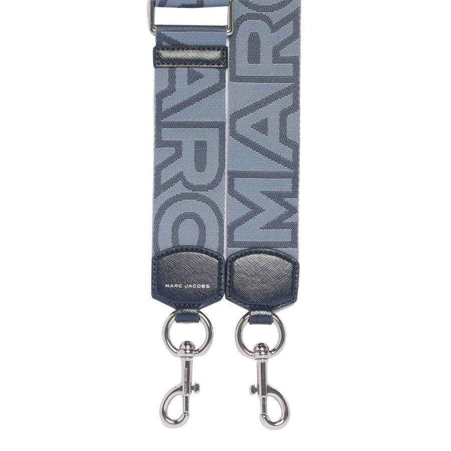 Marc Jacobs The Outline Logo Bag Strap In Gray