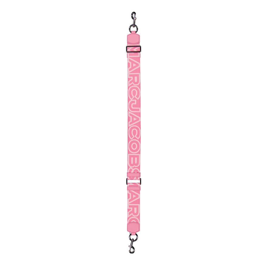 Marc Jacobs The Outline Logo Bag Strap In Pink