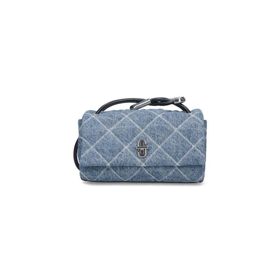 Marc Jacobs Quilted Chain Strap Top Handle Shoulder Bag In Blue