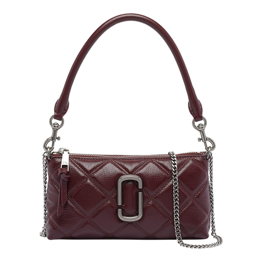 Marc Jacobs The Quilted Snapshot Convertible Shoulder Bag In Red