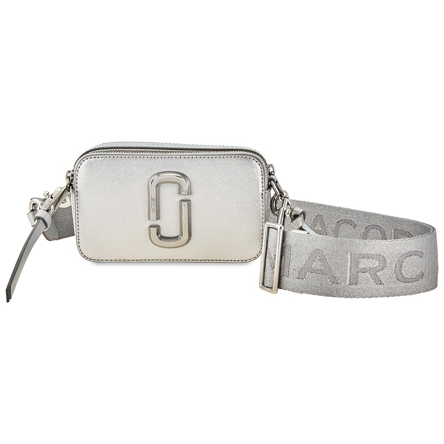 Marc Jacobs The Snapshot DTM Metallic Silver Marc Jacobs Handbags