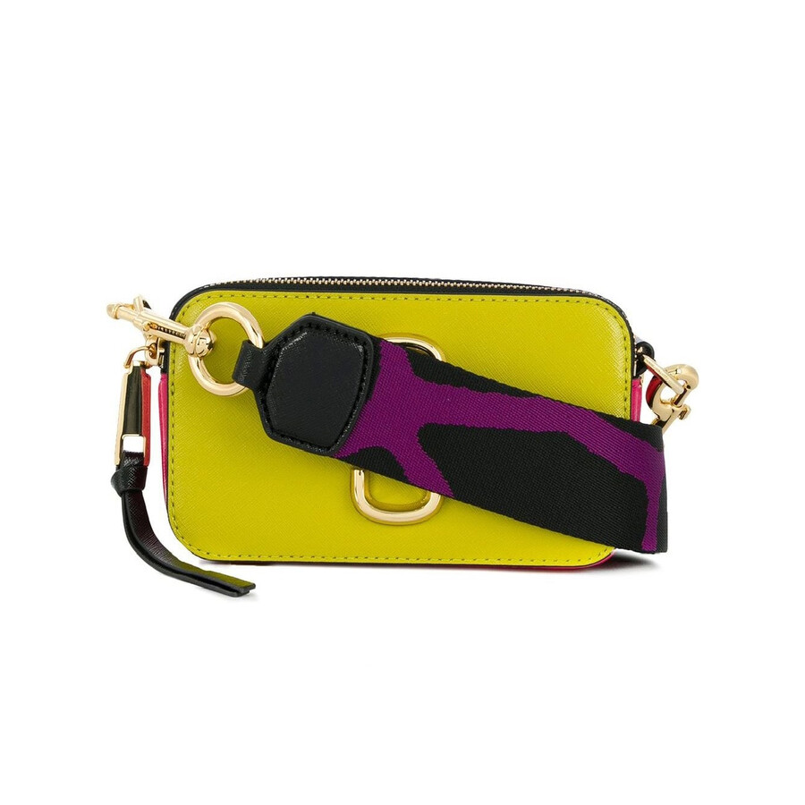 Marc Jacobs The Snapshot Small Camera Bag In Chartreuse Multi  