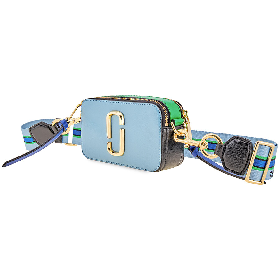 Marc Jacobs The Snapshot Small Camera Bag- Misty Blue Multi