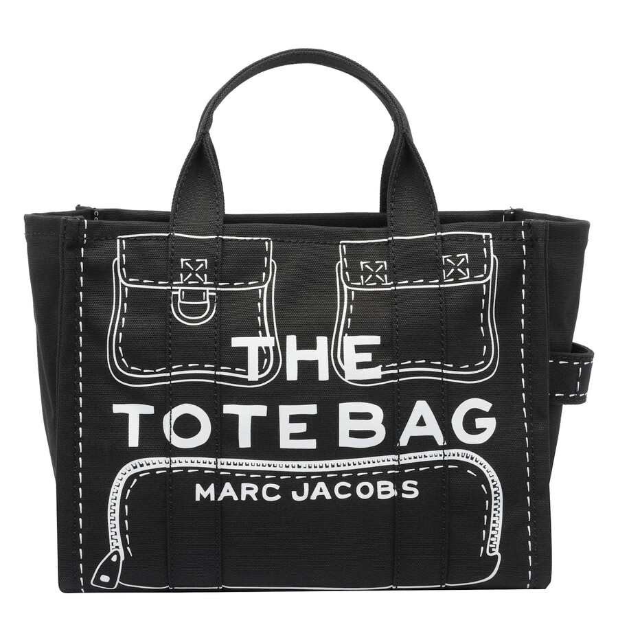 Marc Jacobs The Trompe Loeil Cargo Canvas Medium Tote Bag In Purple
