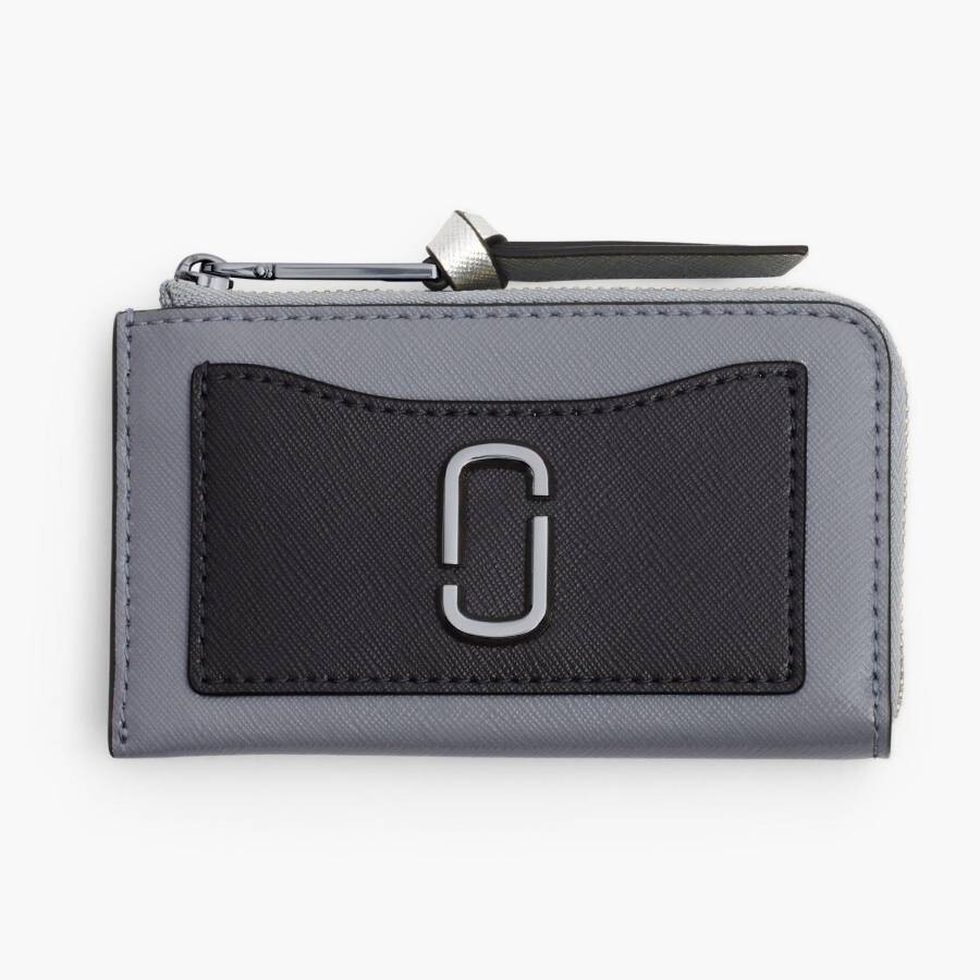 Marc Jacobs The Utility Snapshot Top Zip Multi Wallet In Gray