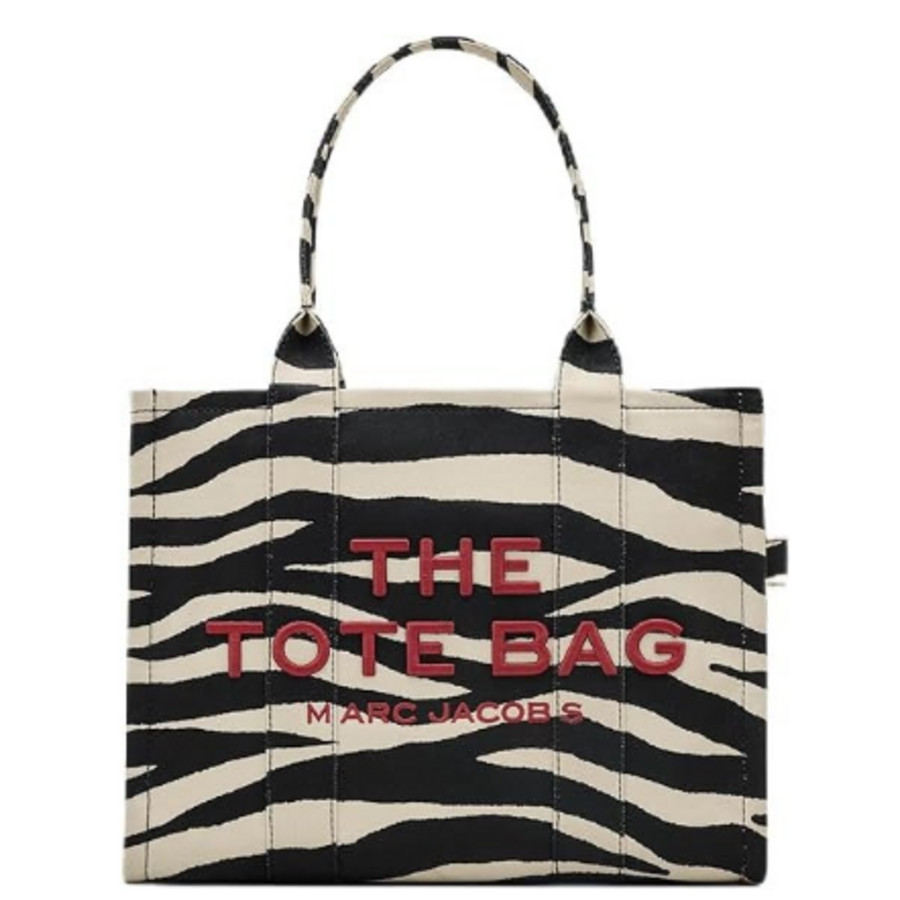 Marc Jacobs Women's The Zebra-Print Logo Large Tote Bag