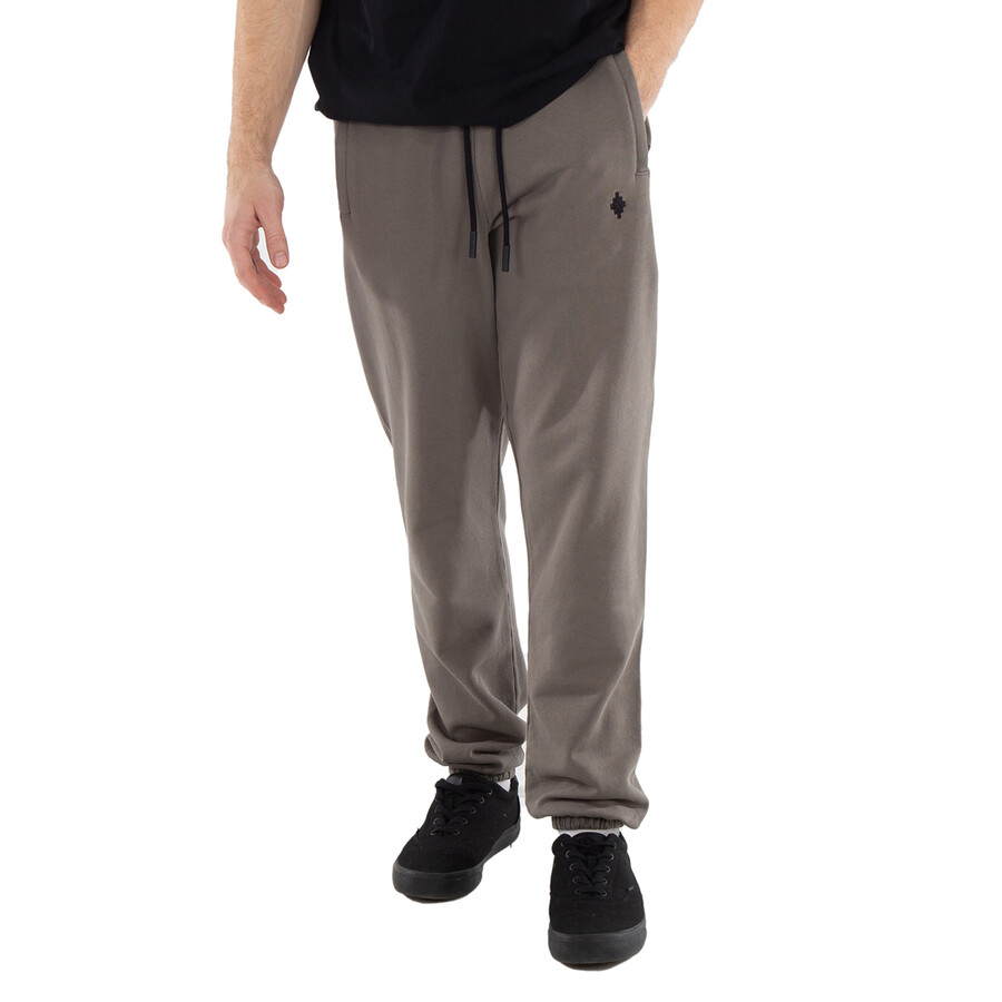 Marcel Burlon Cross Logo Print Cotton Track Pants