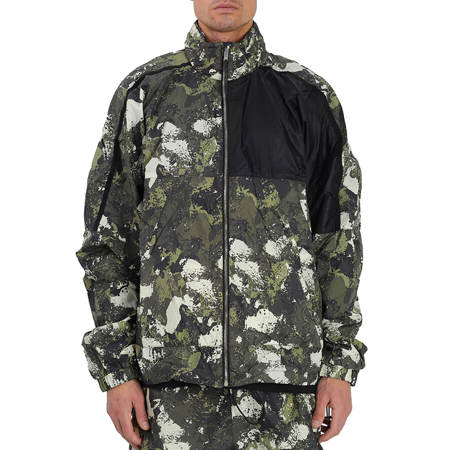Camouflage-print Logo Windbreaker