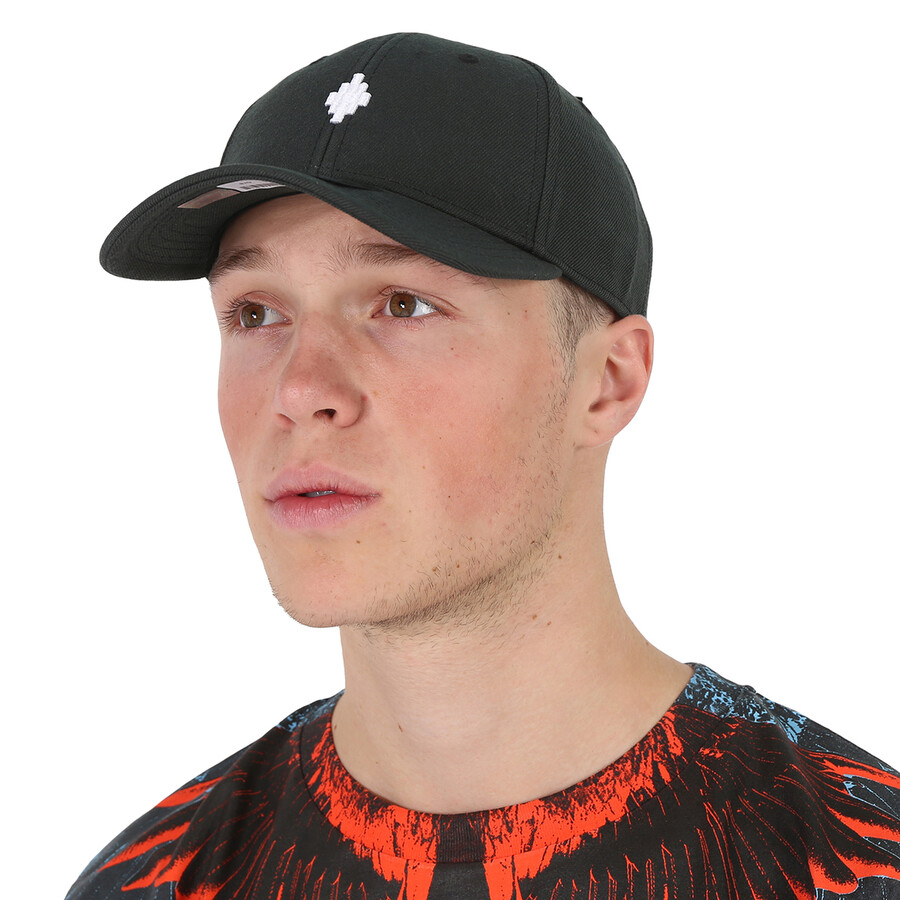 Shop Marcelo Burlon County Of Milan Marcelo Burlon Cross Logo Baseball Cap In Black