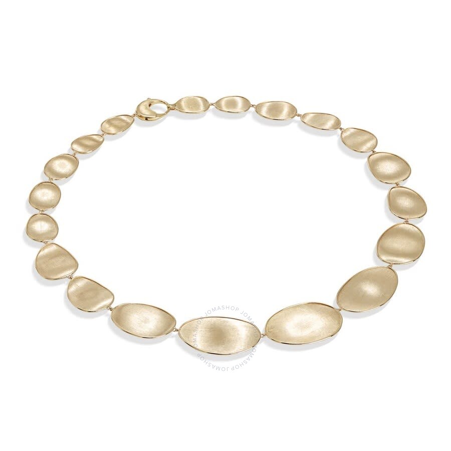 Shop Marco Bicego Lunaria Collection 18k Yellow Gold Medium Graduated Collar - 18 Inch