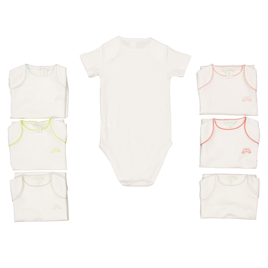 Infant Set Of 7 Picot Onesies