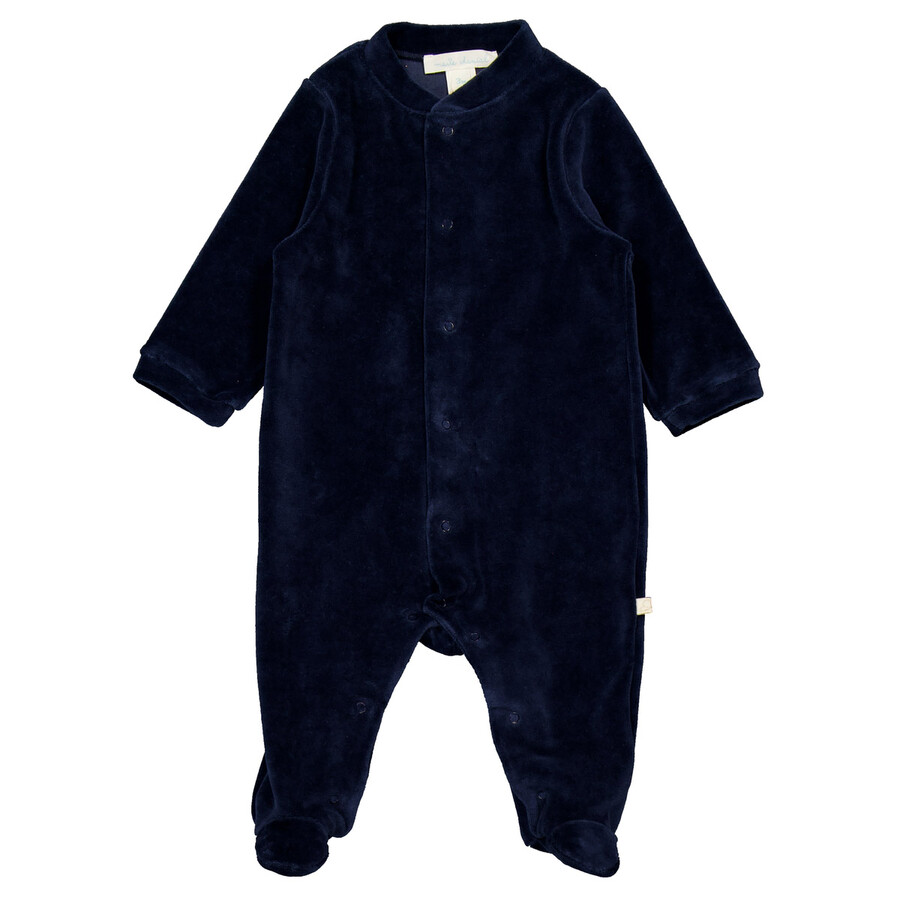 Infant Velour Angel Wing 1-Piece Sleepsuit