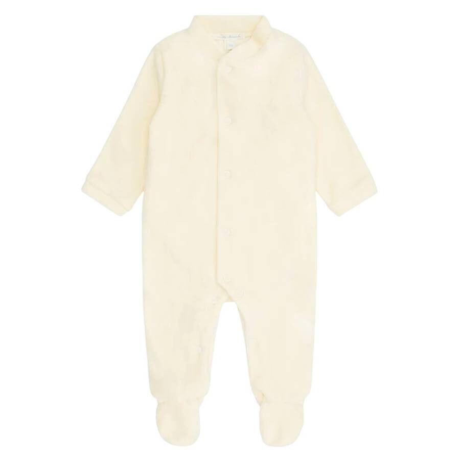 Infant Velour Angel Wing Cotton Sleepsuit