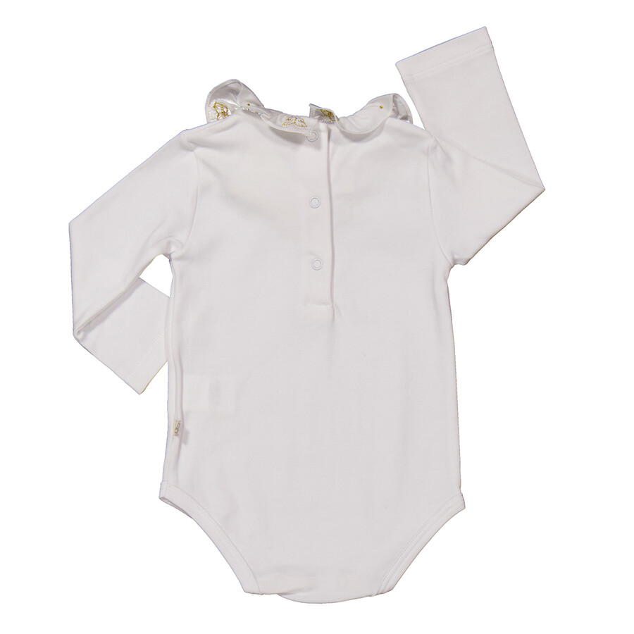Marie Chantal Newborn Cardigan And Onesie Set In White
