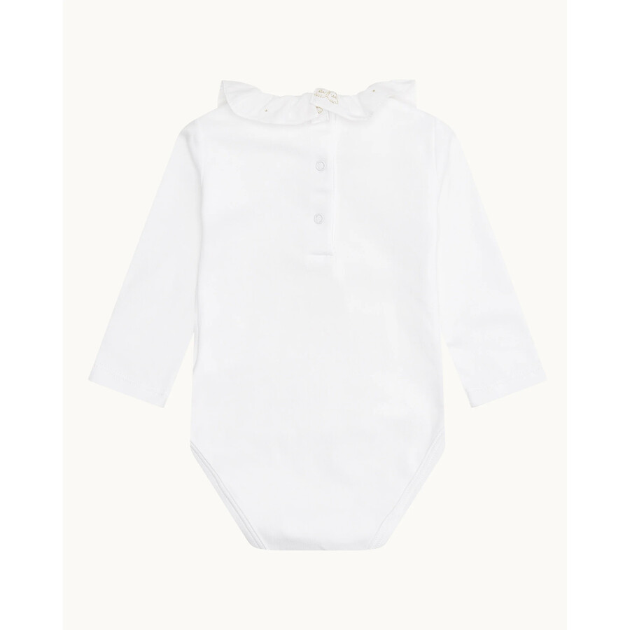 Marie-Chantal Angel Wing Ruffle Collar Onesie