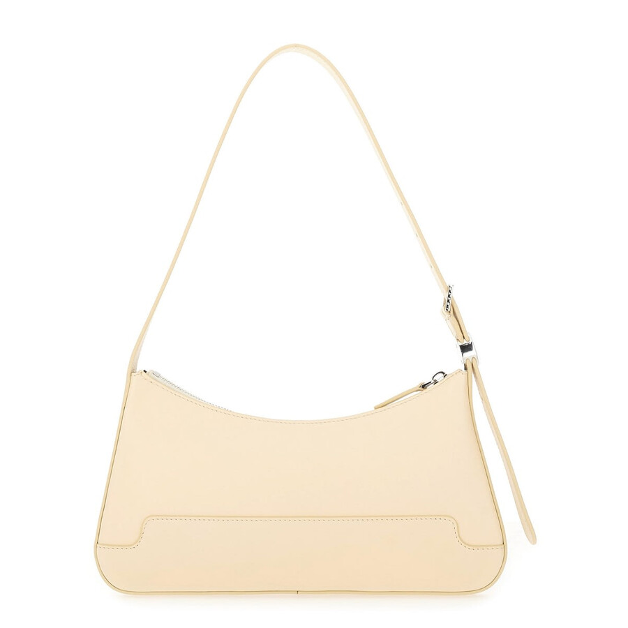 Marni Leather Shoulder Bag In Sand