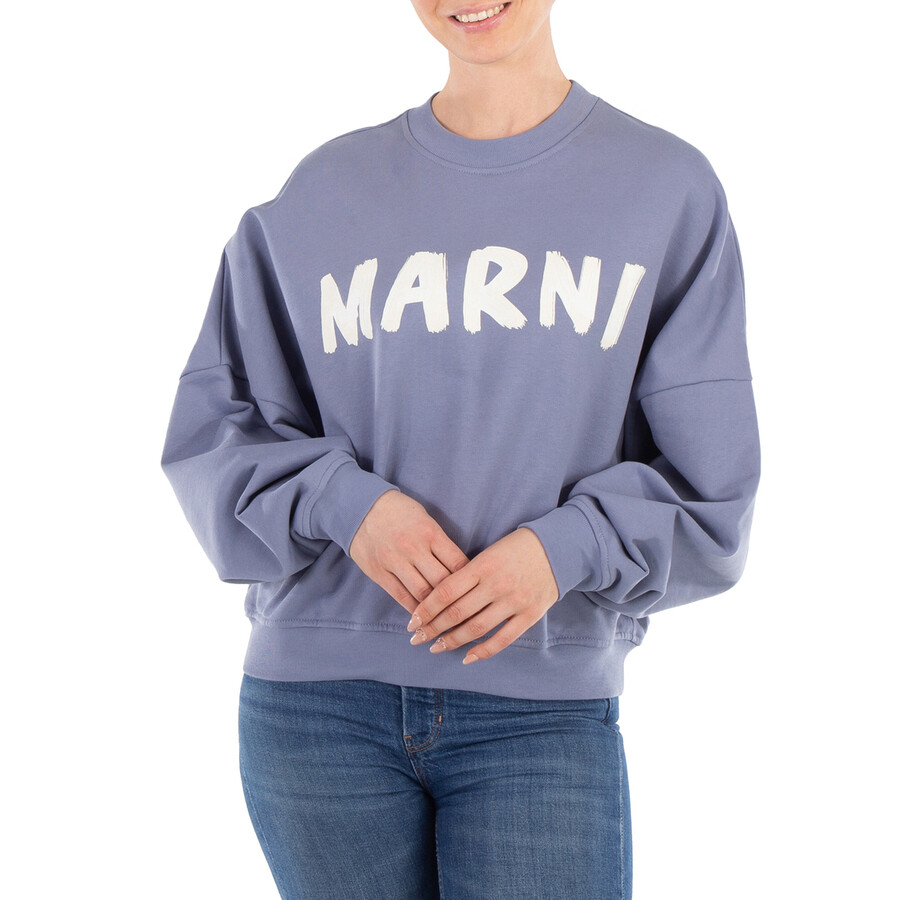 Logo Crewneck Sweatshirt in Shadow