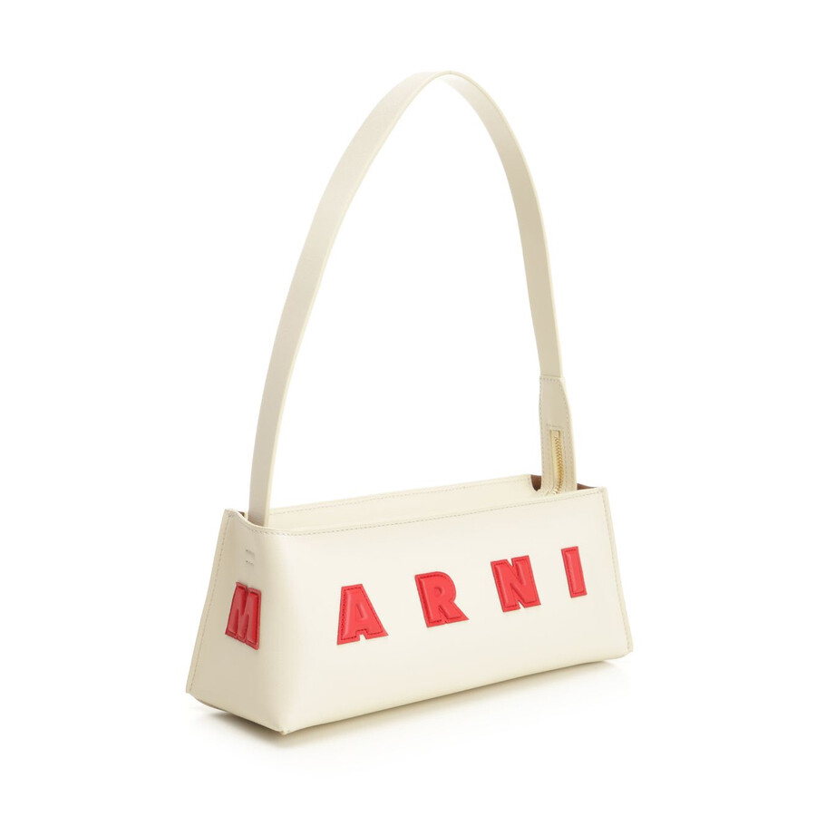 Marni Museo Baguette Bag In White