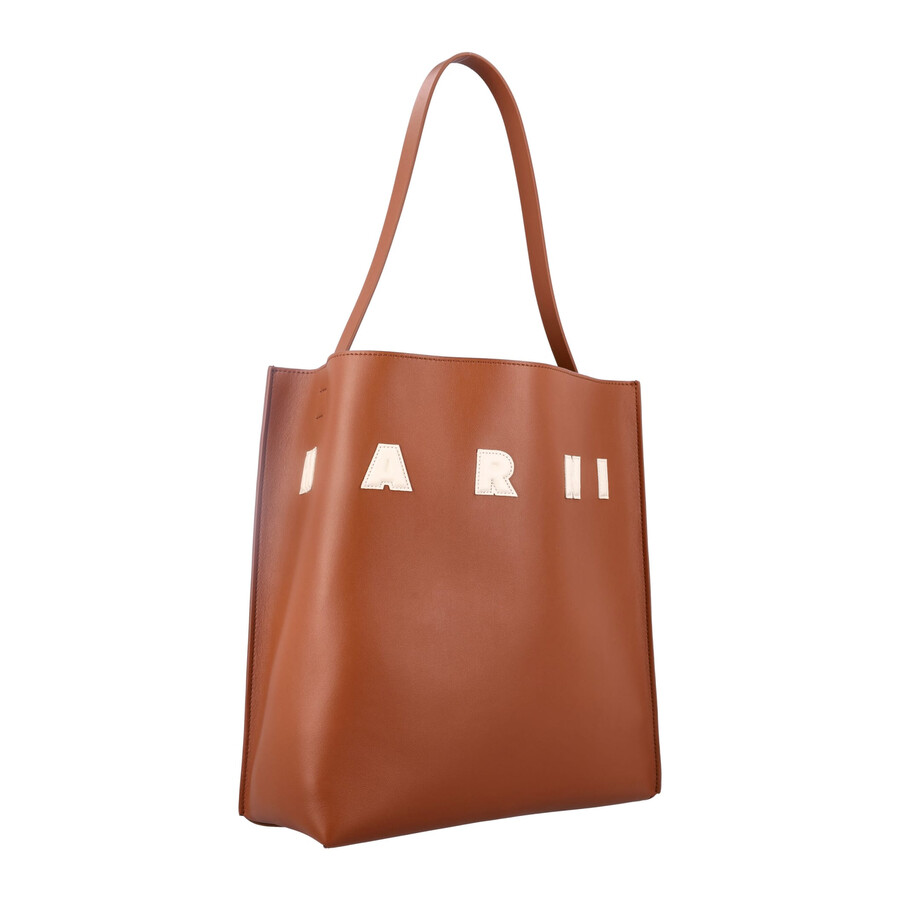 Marni Museum Hobo Bag In Brown
