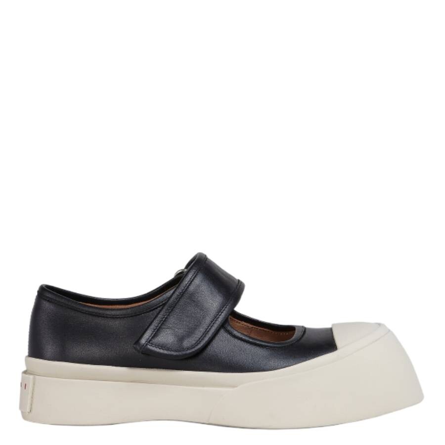 Marni Pablo Mary Jane Sneakers In Nappa Leather In Black