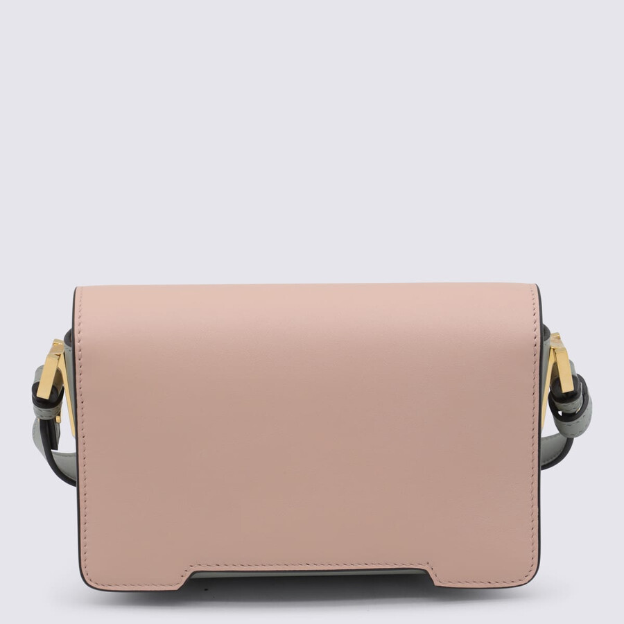 Marni Multicolor Leather Trunkaroo Mini Shoulder Bag In Yellow