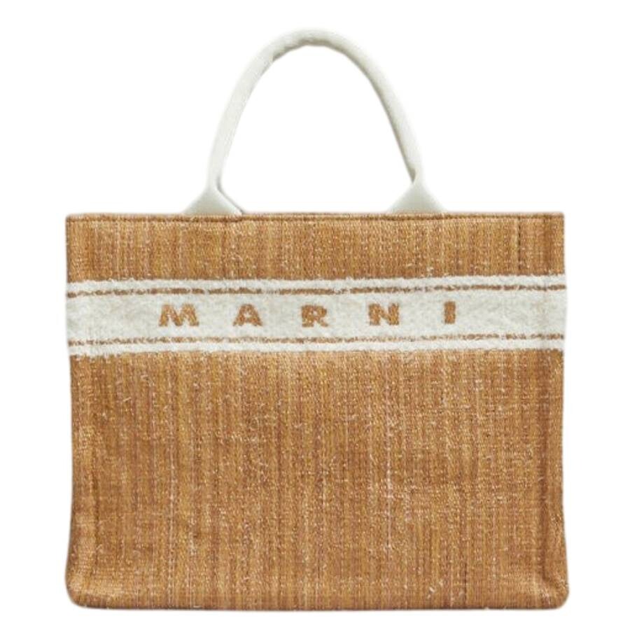 Marni Small Basket Bag In White