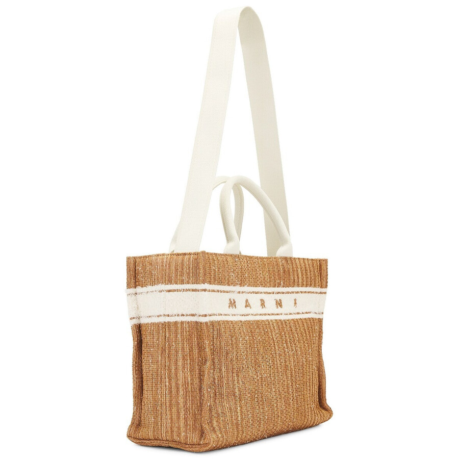 Marni Small Basket Bag In White